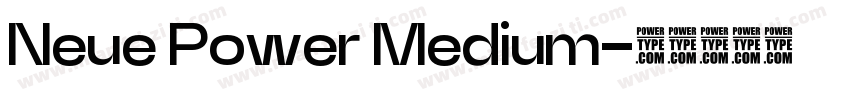 Neue Power Medium字体转换